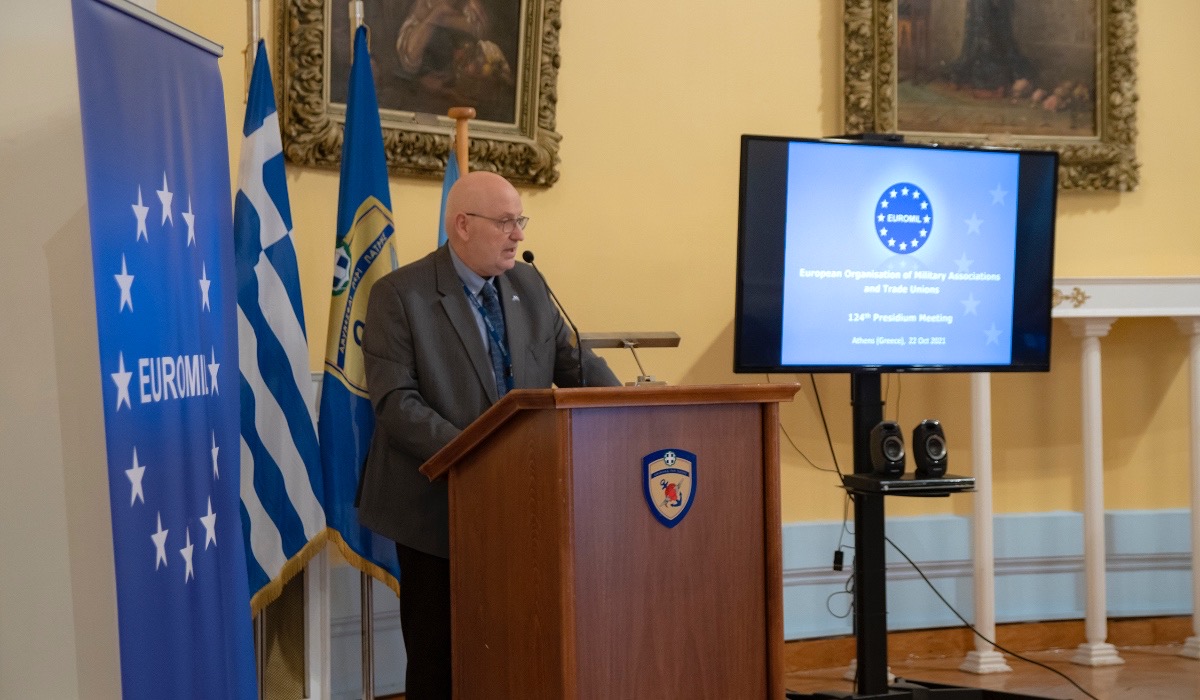 Ο Πρόεδρος EUROMIL για την επιχειρούμενη φίμωση της θεσμικής φωνής των εν ενεργεία στρατιωτικών. 